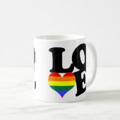 Mug Aimer Rainbow Pride (Devant droit)