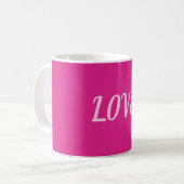 Mug Aimer rose (Devant gauche)