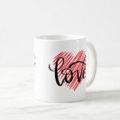 Mug Aimer Rouge Et Noir (Devant droit)