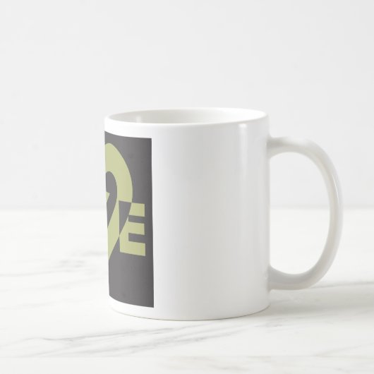 Mug Aimer Sage Vert sur Noir (Droite)