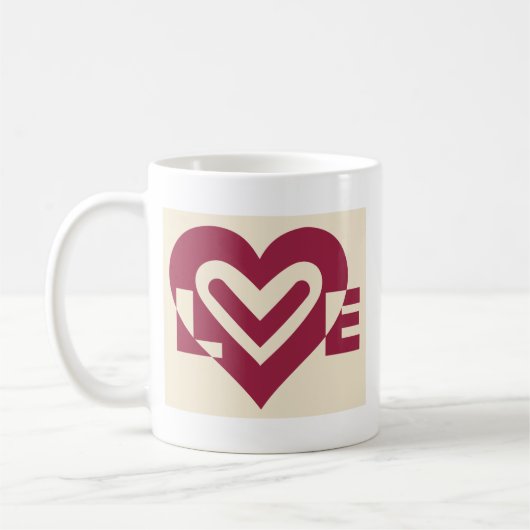 Mug Aimer Vin À Deux Tons Violet (Gauche)
