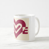 Mug Aimer Vin À Deux Tons Violet (Devant droit)