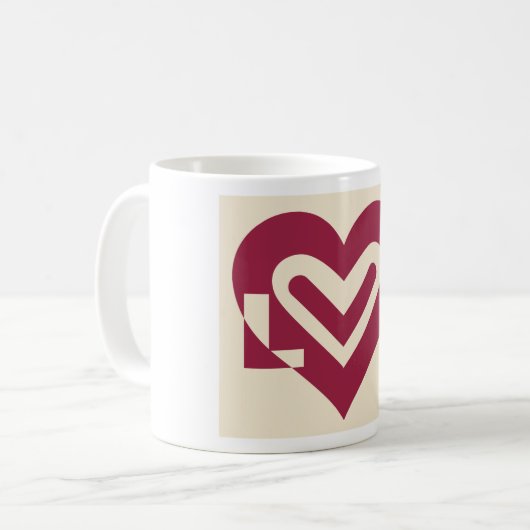 Mug Aimer Vin À Deux Tons Violet (Devant gauche)