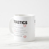 Mug Aimez la gymnastique (Devant gauche)