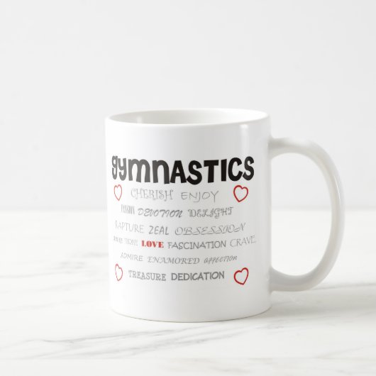 Mug Aimez la gymnastique (Droite)