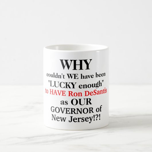 Mug Aimez le gouverneur DeSantis pas Murphy MODIFIEZ L (Centre)
