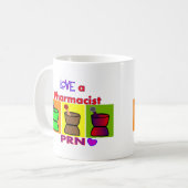 Mug Aimez le T-shirts et les cadeaux du pharmacien un (Devant gauche)