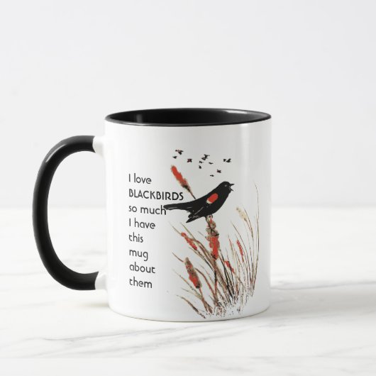 Mug Aimez les BLACKBIRDS tellement je me moque Citer M (Gauche)