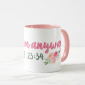 Mug Aimez-Les De Toute Façon Écriture // Verse Bible (Devant droit)