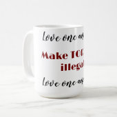 Mug Aimez les uns les autres (Devant gauche)