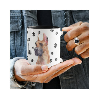Mug Aimez Ma Grande Bande Dane Chien Pawprint