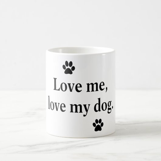 Mug Aimez-moi, aimez mon chien (Centre)