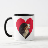 Mug Aimez mon chien de montagne de Bernese (Gauche)