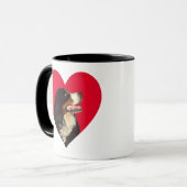 Mug Aimez mon chien de montagne de Bernese (Devant gauche)