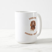 Mug Aimez Mon Cocker Spaniel (Devant droit)