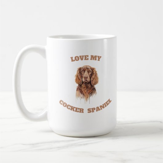 Mug Aimez Mon Cocker Spaniel (Gauche)