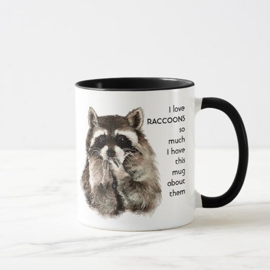 Mug Aimez tellement les RACCOONS que je me plaisante C (Droite)