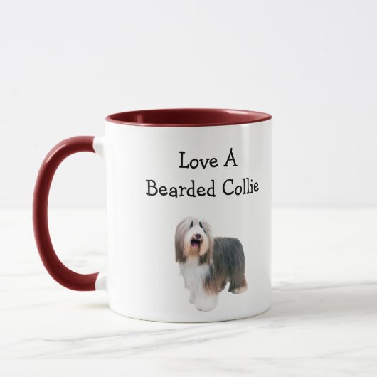 Mug Aimez un colley barbu (Gauche)