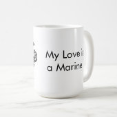 Mug Aimez une marine (Devant droit)