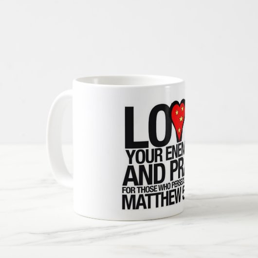 MUG AIMEZ VOS ENNEMIS (Devant gauche)