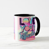 Mug Aimez votre réflexion (Devant droit)