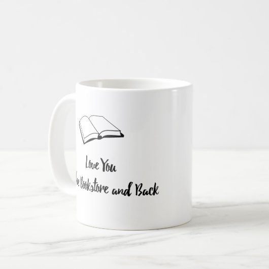 Mug Aimez-vous à la librairie et au dos (Devant gauche)