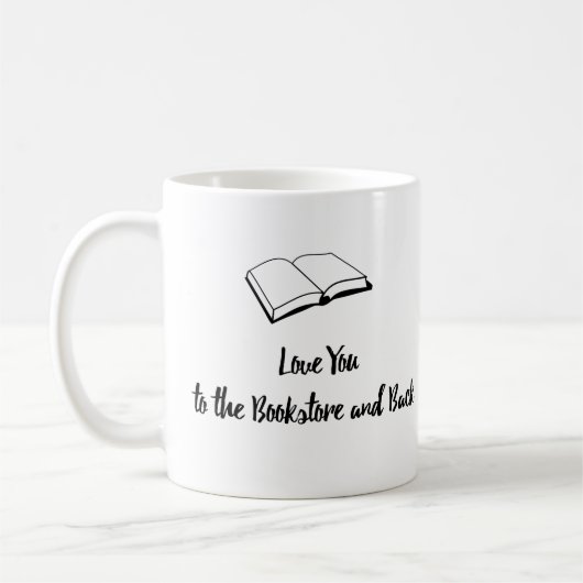 Mug Aimez-vous à la librairie et au dos (Gauche)