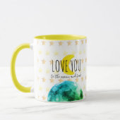 Mug "Aimez-vous à la Lune et au fond" Terre, Lune, Éto (Gauche)