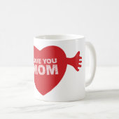 Mug Aimez-vous coeur de maman (Devant droit)