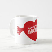 Mug Aimez-vous coeur de maman (Devant gauche)