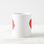 Mug Aimez-vous Coeurs Heureux Saint Valentin mignon (Centre)