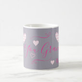 Mug Aimez-vous Grand-mère Buffle Rose Coeurs Coeurs (Centre)