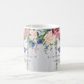 Mug Aimez-vous Grand-mère Floral Rustic Navy Bourgogne (Centre)