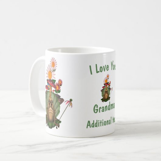 Mug Aimez-vous Grand-mère Frog Princesse Personnalisée (Devant gauche)