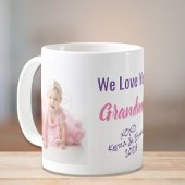 Mug Aimez-vous Grand-mère Photo rose violet