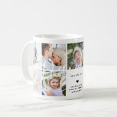 Mug Aimez-vous grand-mère | Texte de calligraphie cade (Devant gauche)