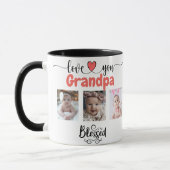 Mug Aimez-vous Grand-père Bénéficiez de 6 photos Colla (Gauche)