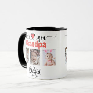 Mug Aimez-vous Grand-père Bénéficiez de 6 photos Colla