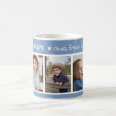 Mug Aimez-vous Grand-père Petits-enfants 5 Photo Colla (Centre)