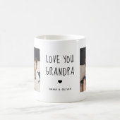 Mug Aimez-vous grand-père | Texte manuscrit de deux ph (Centre)