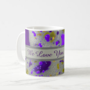Mug Aimez-vous Grandma Peinture Splatter Abstrait