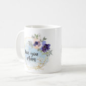 Mug Aimez-vous maman Aquarelle cadeau Floral (Devant gauche)