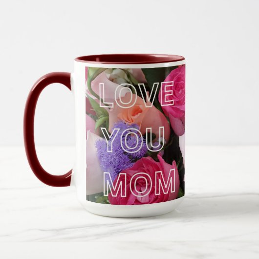 Mug Aimez-vous Maman Joyeuse fête des mères (Gauche)