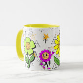 Mug aimez-vous-même Visage Smiley Drôle Design Cool (Devant gauche)