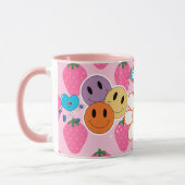 Mug aimez-vous-même Visage Souriant Drôle Design Cool (Gauche)