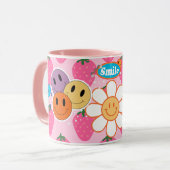 Mug aimez-vous-même Visage Souriant Drôle Design Cool (Devant gauche)