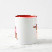 Mug Aimez-vous quatre-jamais mignon chien français Dac (Centre)