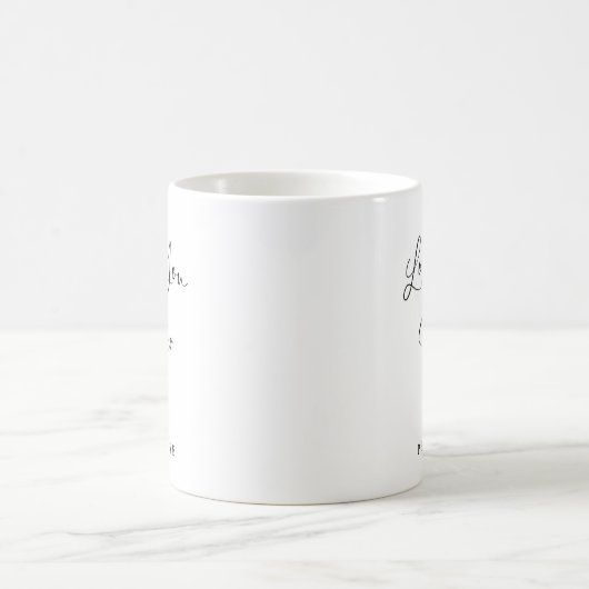 Mug Aimez-vous soeur | Script manuscrit et coeur (Centre)