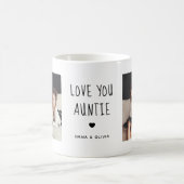 Mug Aimez-vous Tante | Texte manuscrit de deux photos (Centre)