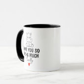 Mug Aimez-vous tellement Deng Many, amant Moo Deng per (Devant gauche)